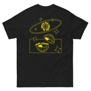 La terre est ronde - T-shirt noir